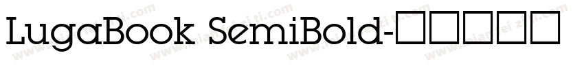 LugaBook SemiBold字体转换